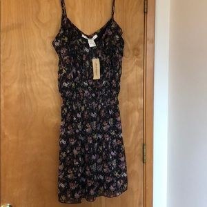 Black floral dress